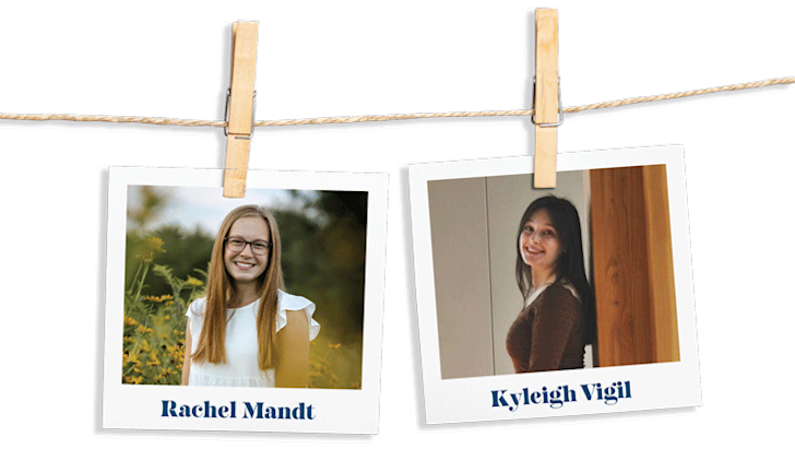 Rachel Mandt and Kyleigh Vigil headshots